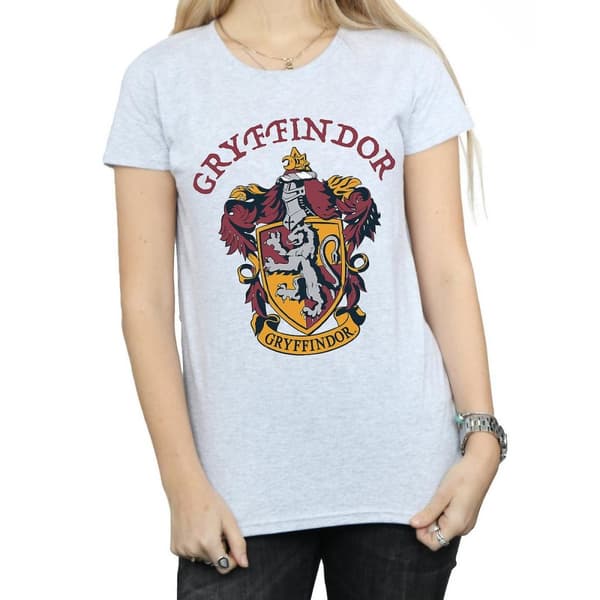 Harry Potter Womens/Ladies Gryffindor T-Shirt Sports Grey L