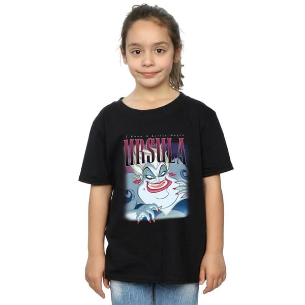 The Little Mermaid Girls Ursula Montage Cotton T-Shirt
