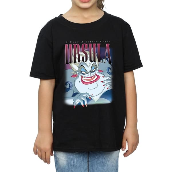 The Little Mermaid Girls Ursula Montage Cotton T-Shirt