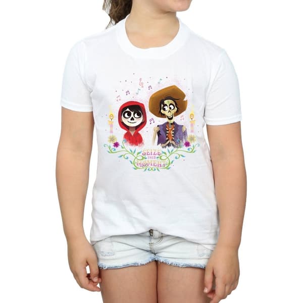 Coco T-shirt i bomull för flickor - Seize The Moment