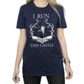 Miniatyrbillede 5 af 5: Maleficent Womens/Ladies I Run This Castle Cotton Boyfriend T-Shirt