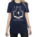 Miniatyrbillede 1 af 5: Maleficent Womens/Ladies I Run This Castle Cotton Boyfriend T-Shirt