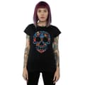 Miniatyrbillede 4 af 5: Coco Dame/kvinde Skull bomulds T-shirt med kranie