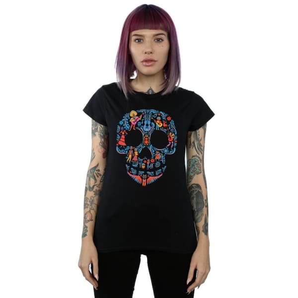 Coco Dame/kvinde Skull bomulds T-shirt med kranie