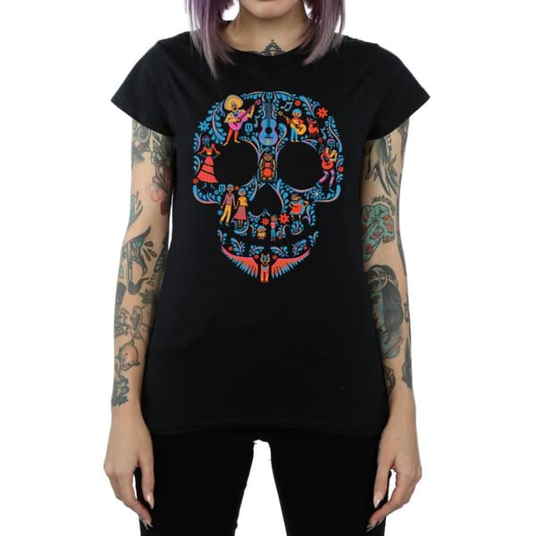 Coco Dame/kvinde Skull bomulds T-shirt med kranie