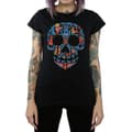 Miniatyrbillede 1 af 5: Coco Dame/kvinde Skull bomulds T-shirt med kranie