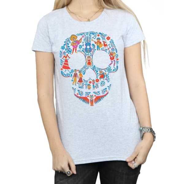Coco Dame/kvinde Skull bomulds T-shirt med kranie