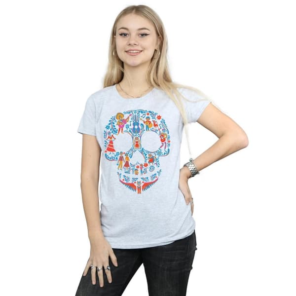 Coco Dame/kvinde Skull bomulds T-shirt med kranie