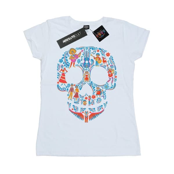 Coco Dame/kvinde Skull bomulds T-shirt med kranie