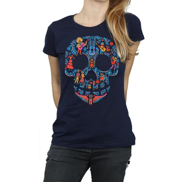 Coco Dame/kvinde Skull bomulds T-shirt med kranie