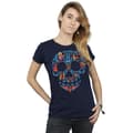 Miniatyrbillede 2 af 5: Coco Dame/kvinde Skull bomulds T-shirt med kranie