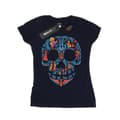 Miniatyrbillede 1 af 5: Coco Dame/kvinde Skull bomulds T-shirt med kranie
