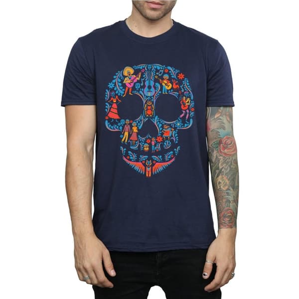 Coco Mens Skull Cotton T-Shirt