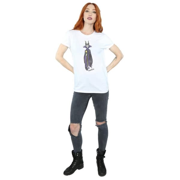 Sleeping Beauty Womens/Ladies Classic Maleficent Cotton Boyfriend T-Shirt