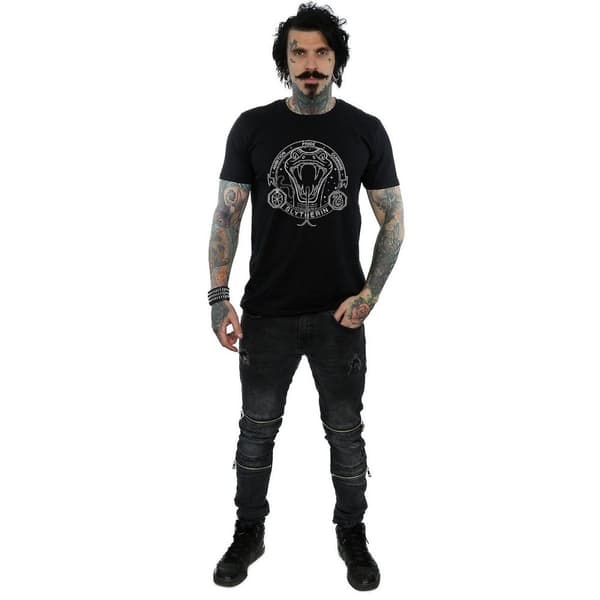 Harry Potter Mens Slytherin Cotton T-Shirt