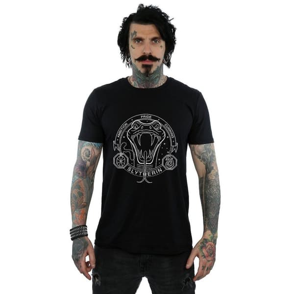Harry Potter Mens Slytherin Cotton T-Shirt