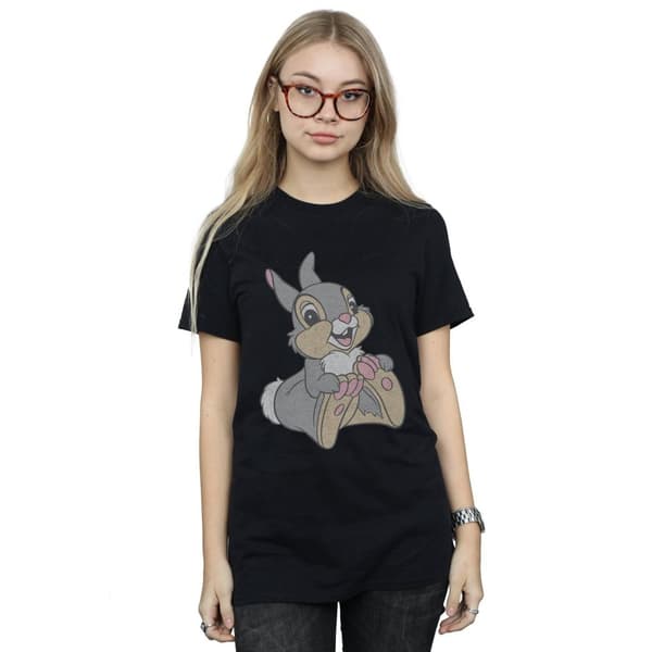 Bambi Dam/Lady Classic Thumper Boyfriend T-shirt i bomull