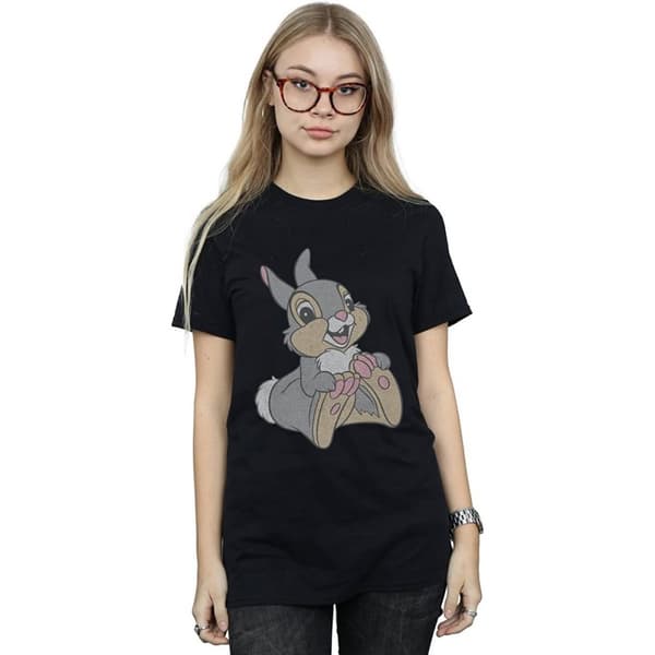 Bambi Dam/Lady Classic Thumper Boyfriend T-shirt i bomull
