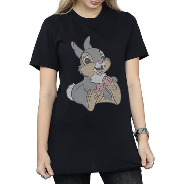 Bambi Dam/Lady Classic Thumper Boyfriend T-shirt i bomull