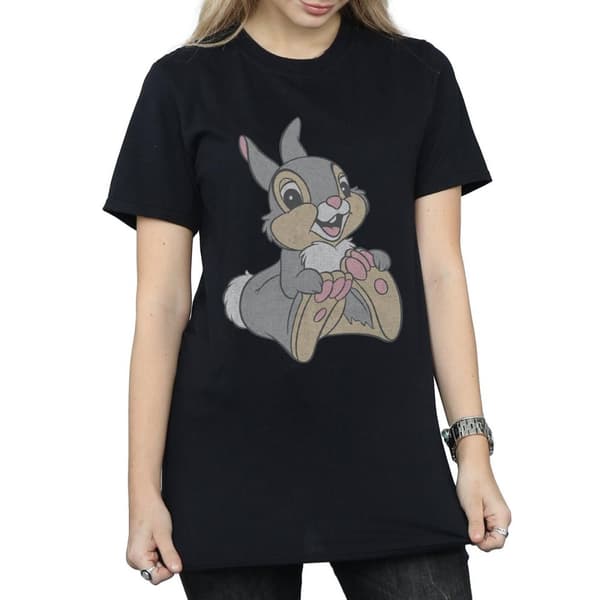 Bambi Dam/Lady Classic Thumper Boyfriend T-shirt i bomull