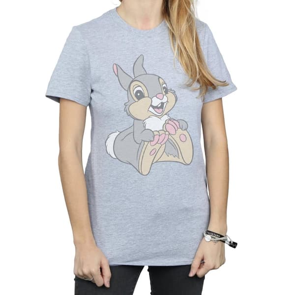 Bambi Dam/Lady Classic Thumper Boyfriend T-shirt i bomull