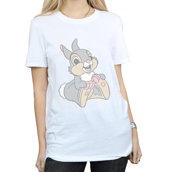 Bambi Dam/Lady Classic Thumper Boyfriend T-shirt i bomull