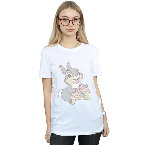 Bambi Dam/Lady Classic Thumper Boyfriend T-shirt i bomull