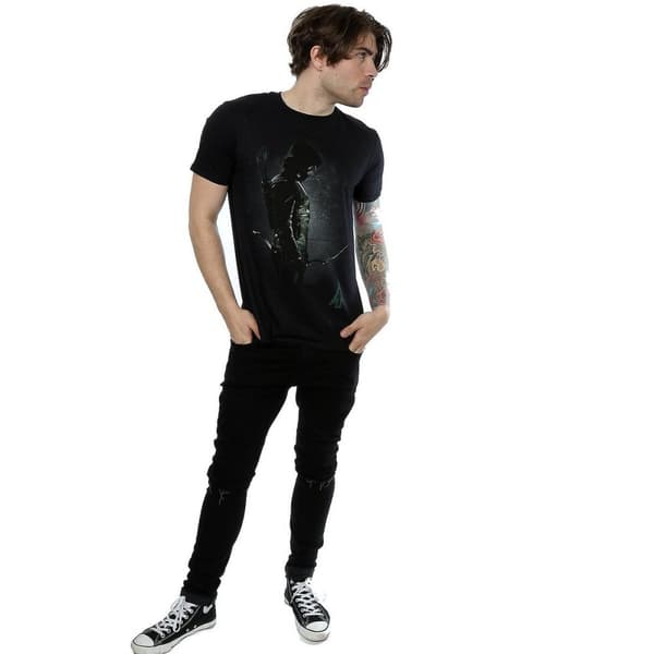Green Arrow Mens Hooded Focus Cotton T-Shirt