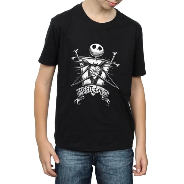 Nightmare Before Christmas Pojkar - Misfit Love Jack Skellington T-shirt i bomull