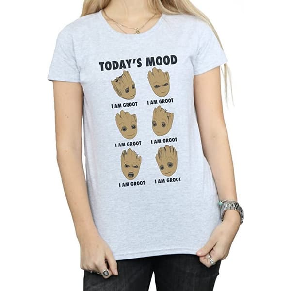 Guardians Of The Galaxy Womens/Ladies Today´s Mood Baby Groot T-Shirt