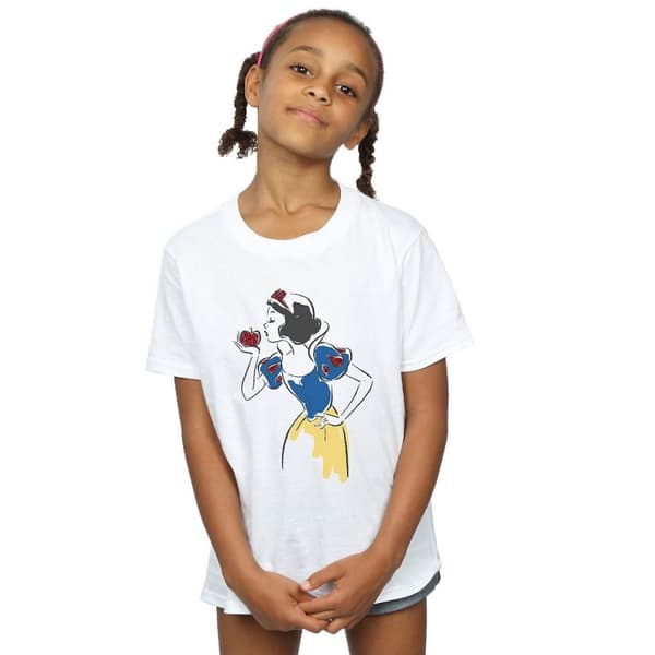 Snow White And The Seven Dwarfs Girls Apple Cotton T-Shirt