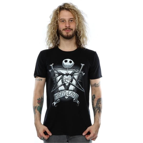 Nightmare Before Christmas Misfit Love Jack Skellington - bomulls-T-shirt för herrar