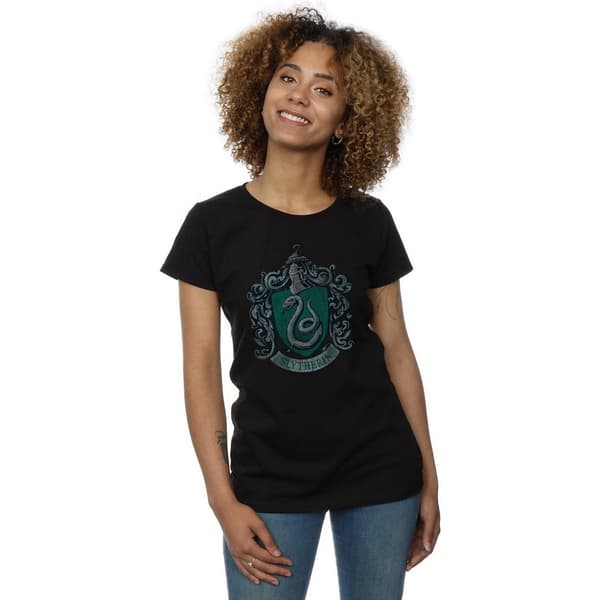 Harry Potter Womens/Ladies Slytherin Cotton T-Shirt