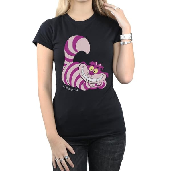 Alice In Wonderland Womens/Ladies Cheshire Cat Fitted T-Shirt