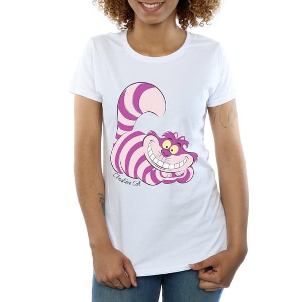 Alice In Wonderland Womens/Ladies Cheshire Cat Fitted T-Shirt