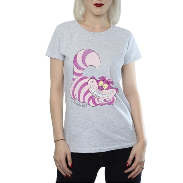 Alice In Wonderland Womens/Ladies Cheshire Cat Fitted T-Shirt