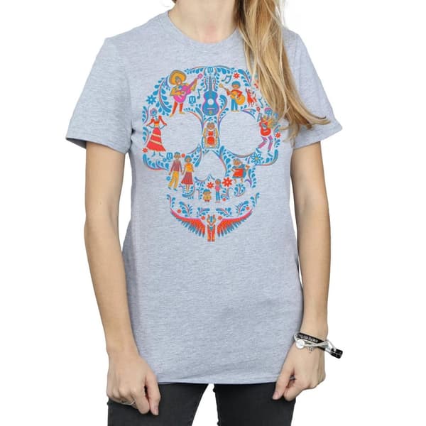 Coco Womens/Ladies Skull Cotton Boyfriend T-Shirt