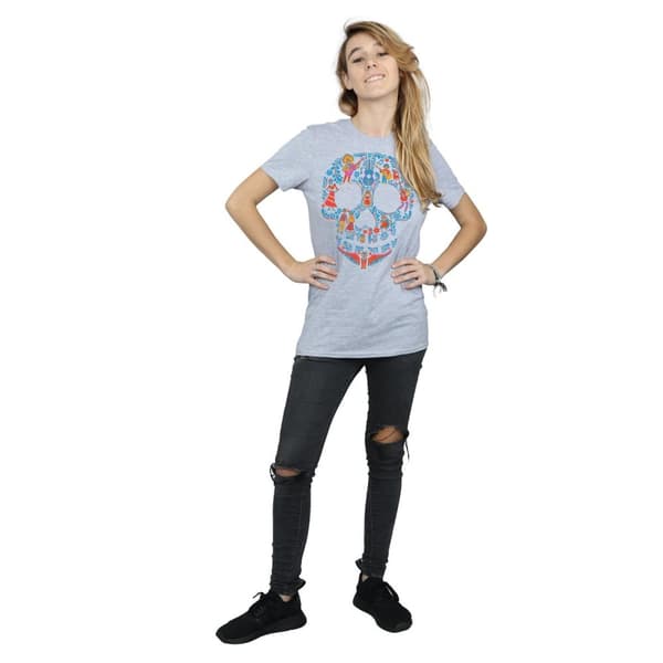 Coco Womens/Ladies Skull Cotton Boyfriend T-Shirt