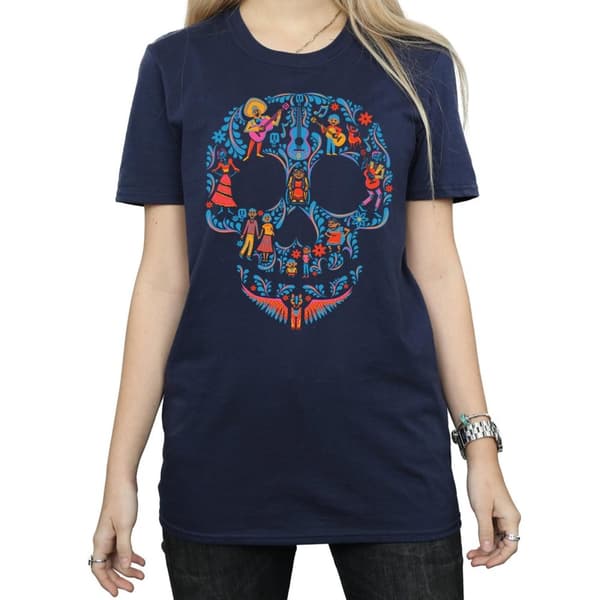 Coco Womens/Ladies Skull Cotton Boyfriend T-Shirt