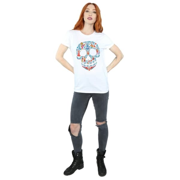 Coco Womens/Ladies Skull Cotton Boyfriend T-Shirt