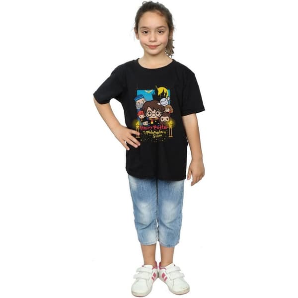 Harry Potter And The Philosopher´s Stone Chibi T-shirt i bomull för flickor