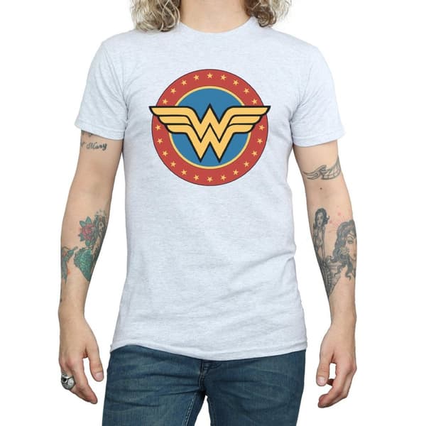Wonder Woman T-shirt med logo til mænd