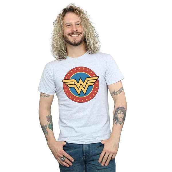 Wonder Woman T-shirt med logo til mænd