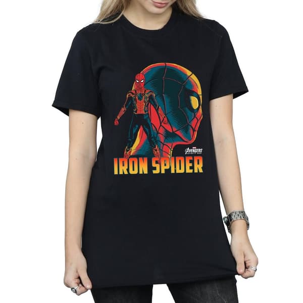 Spider-Man Boyfriend-t-shirt i bomull för damer/damer
