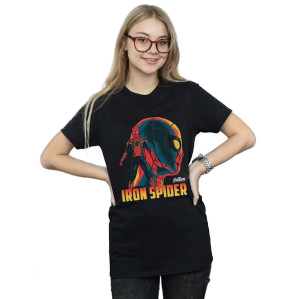 Spider-Man Boyfriend-t-shirt i bomull för damer/damer