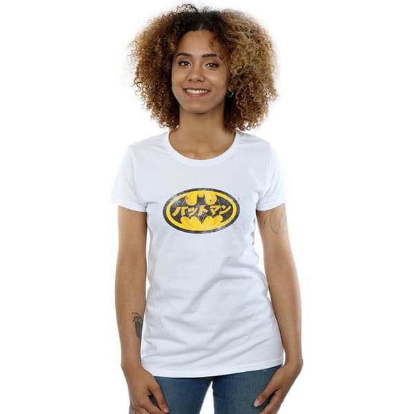 Batman Pojkvänströja i bomull med japansk logotyp - dam/dam