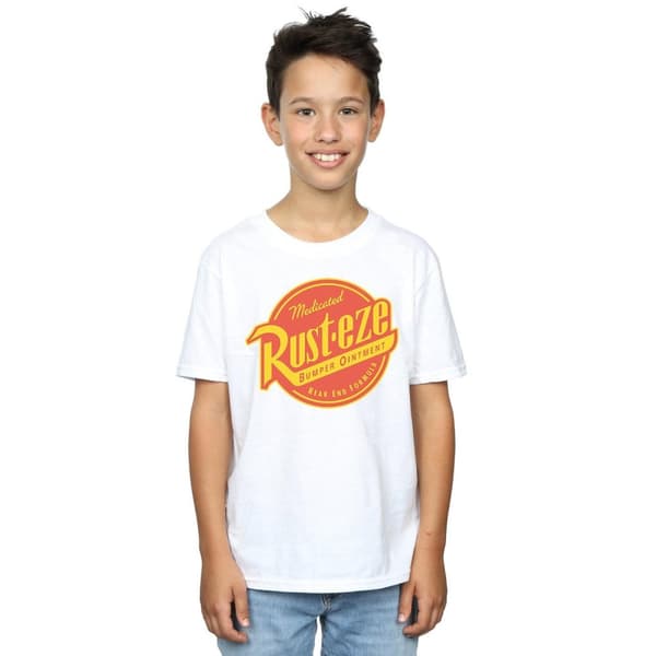 Cars Boys Rust-Eze Logo Cotton T-Shirt