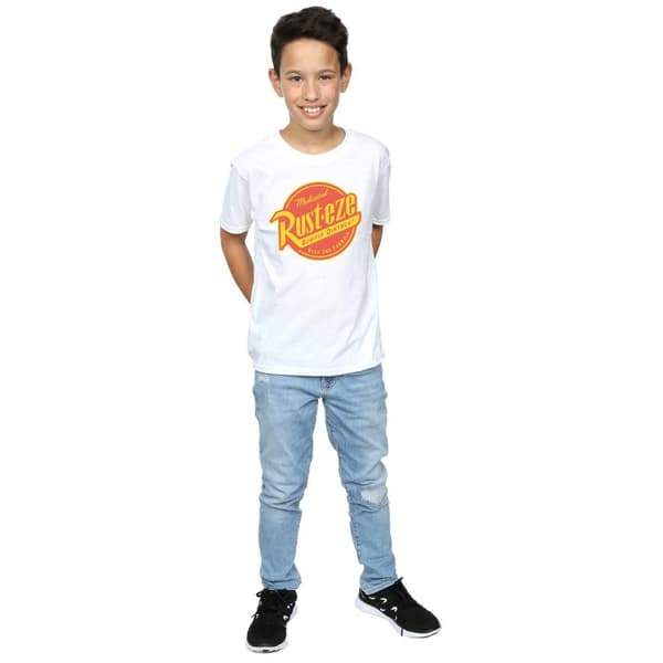 Cars Boys Rust-Eze Logo Cotton T-Shirt
