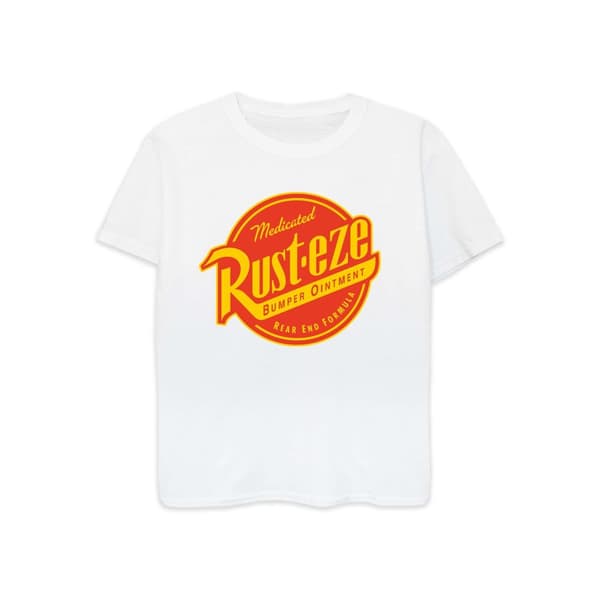 Cars Boys Rust-Eze Logo Cotton T-Shirt White 12-13 Years