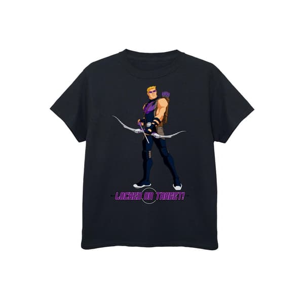 Hawkeye T-shirt för pojkar - Locked On Target Black 5-6 Years